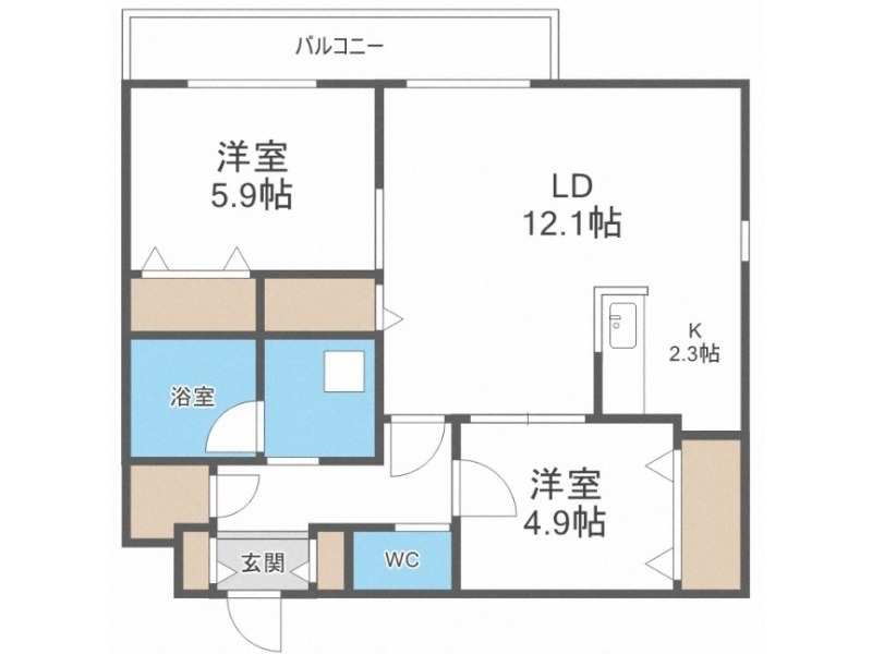 La　Meridian Centralの間取り