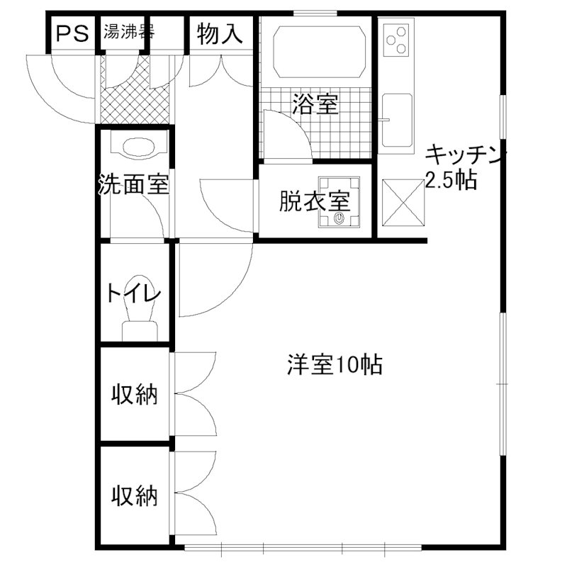 中野区本町のマンションの間取り