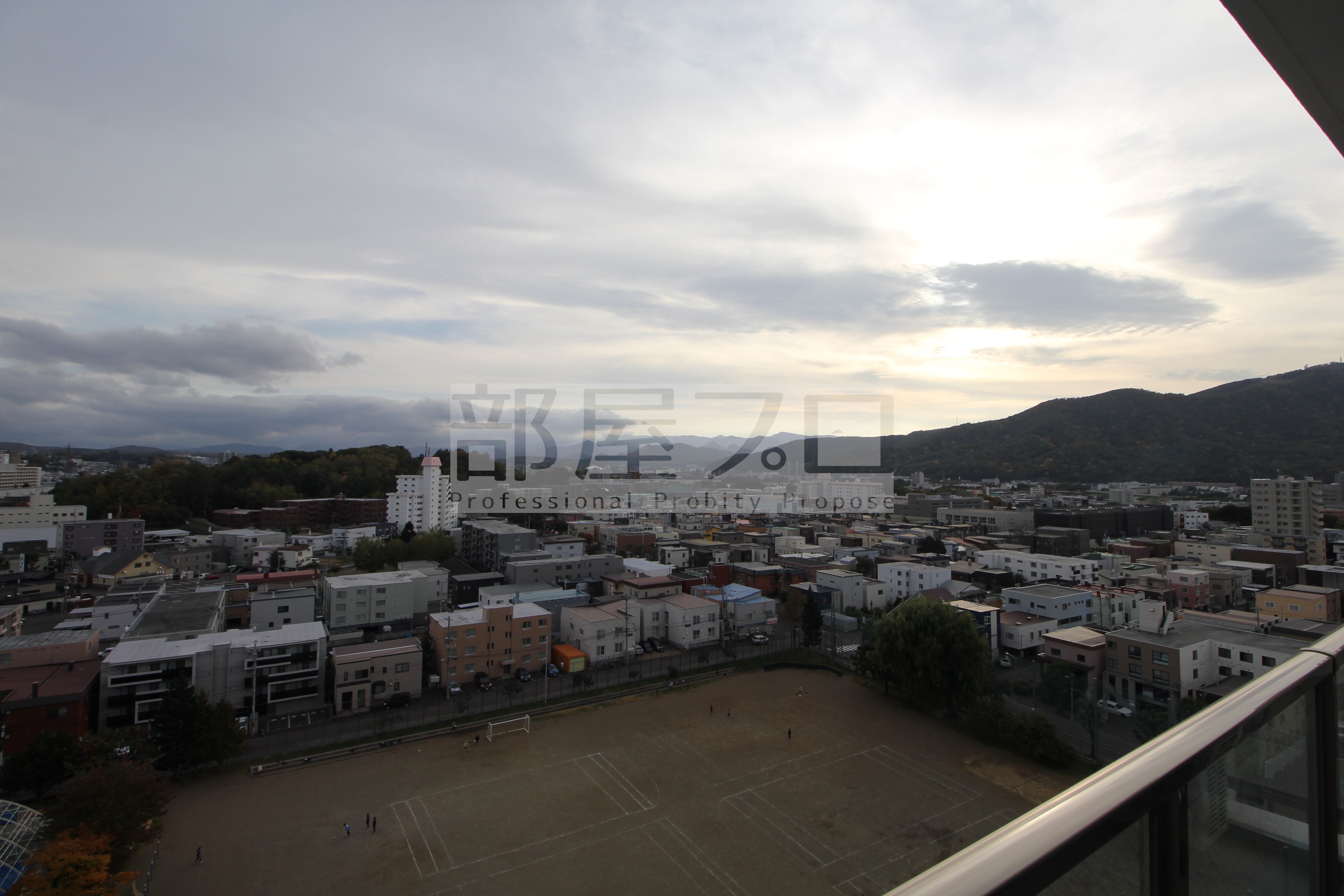 【札幌市豊平区平岸二条のマンションの眺望】