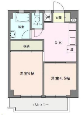 川崎市麻生区下麻生のマンションの間取り