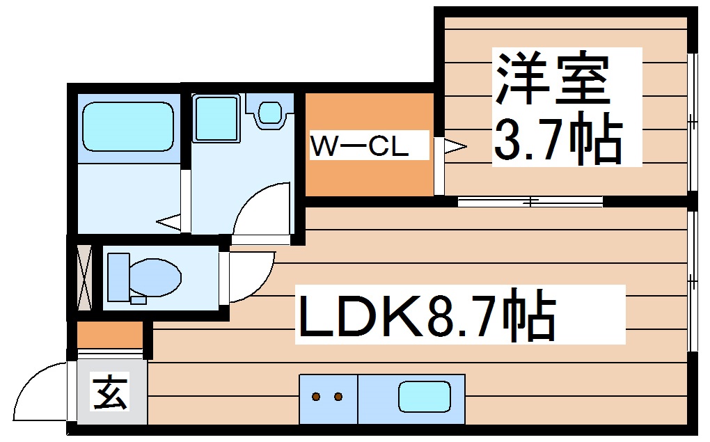 ラフィーノ泉中央の間取り