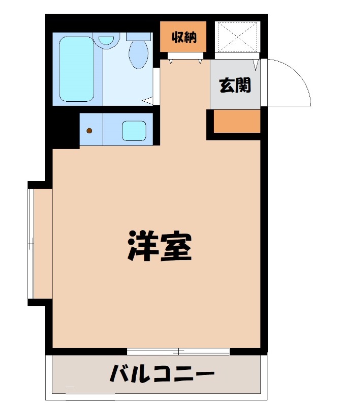 宇都宮市中河原町のマンションの間取り