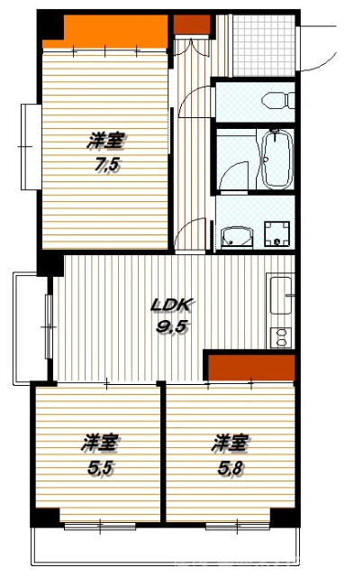 ファーストコート今出川北の間取り