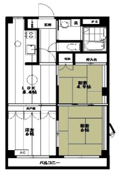 サンドミールさわらびの間取り