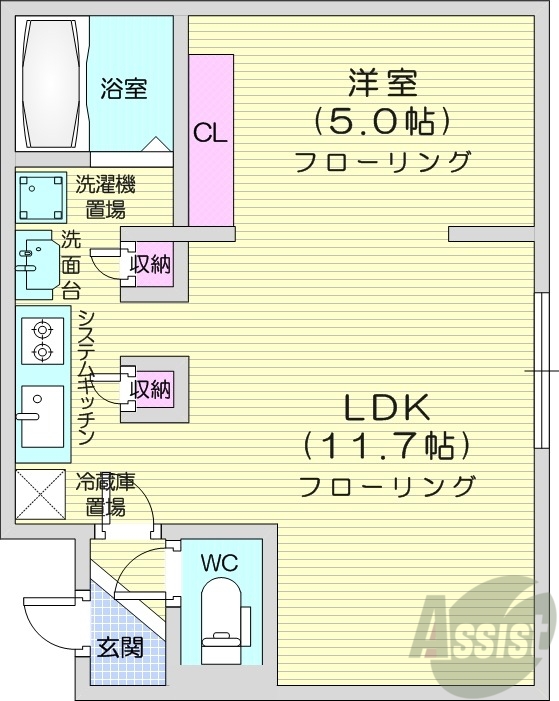 ASM麻生の間取り