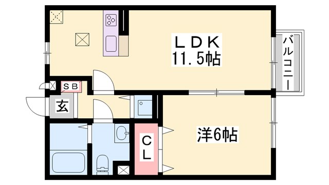 サンリッチ和田の間取り