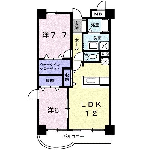 【ウエストサイドガーデンの間取り】