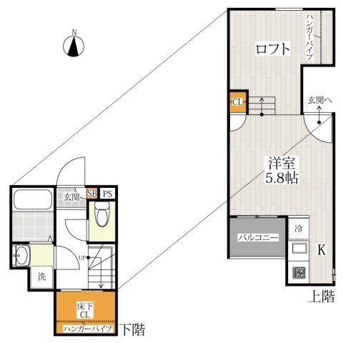 ＣＢ鳥栖エデンの間取り