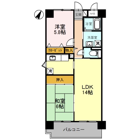 ロン ラヴィーヌの間取り