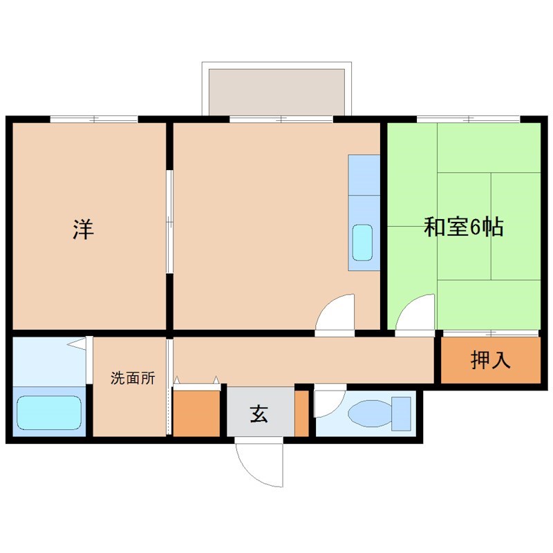 コンフォート出屋敷の間取り