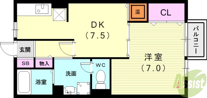 リビングタウン西野の間取り