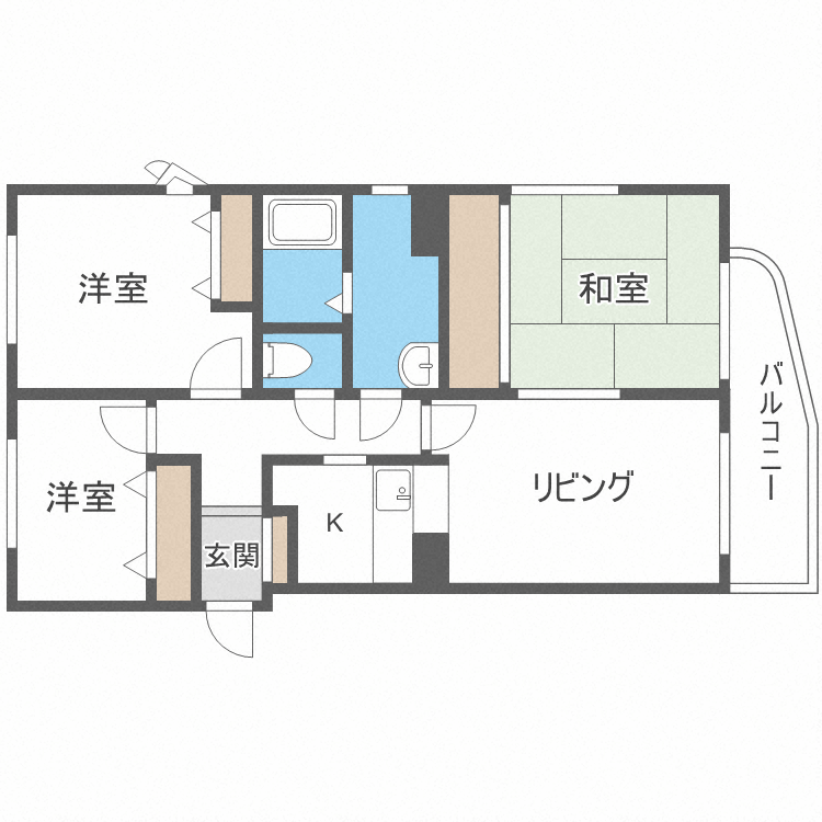 セザール円山公園の間取り