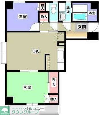 横浜市都筑区池辺町のマンションの間取り