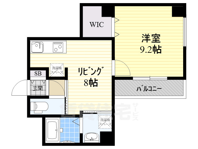 名古屋市中区伊勢山のマンションの間取り