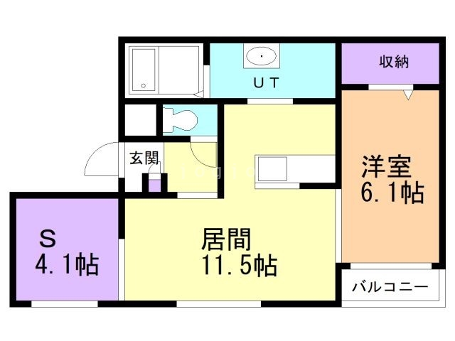 【函館市宝来町のマンションの間取り】