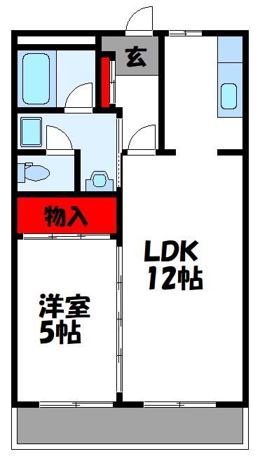 糟屋郡新宮町新宮東のアパートの間取り