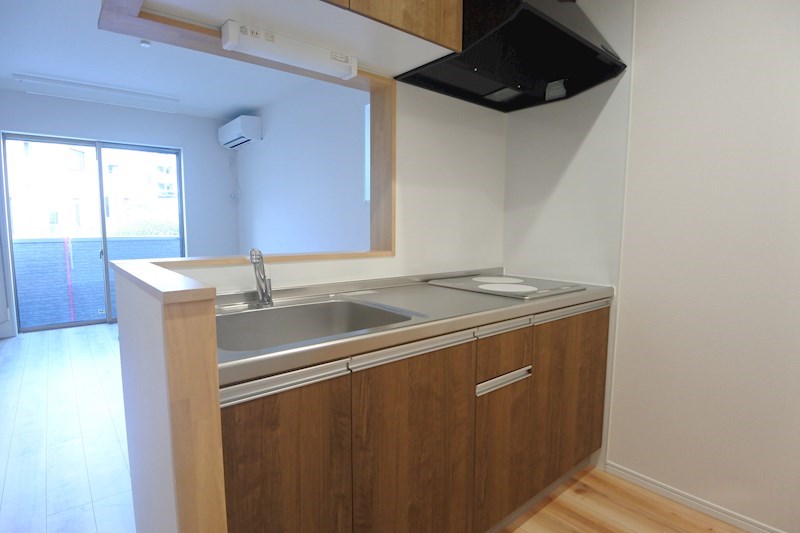 キッチン　2口IHコンロ付システムキッチン