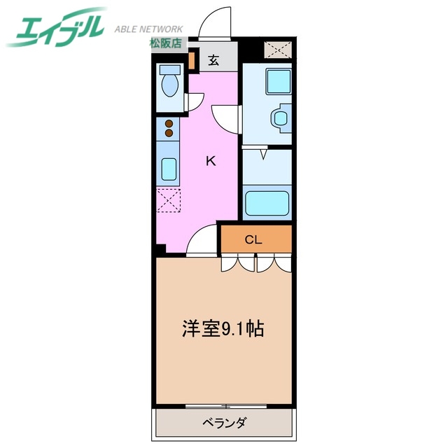 フルスパッセンBの間取り写真