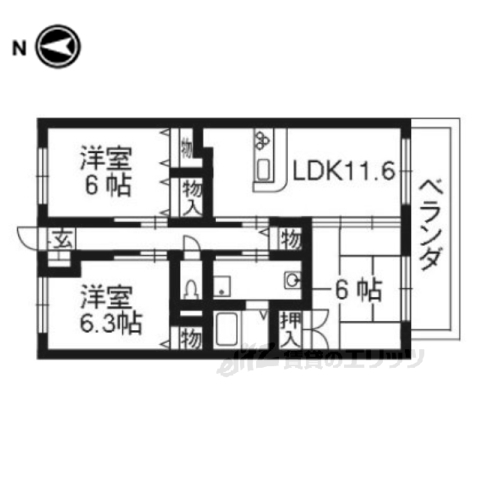 ワンネス21の間取り写真