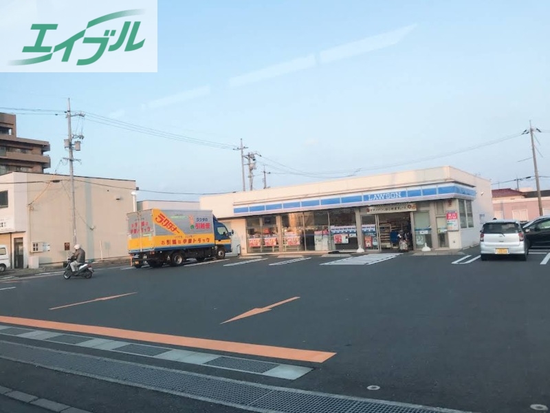 コンビニ　ローソン岡山新保店（コンビニ）まで198m