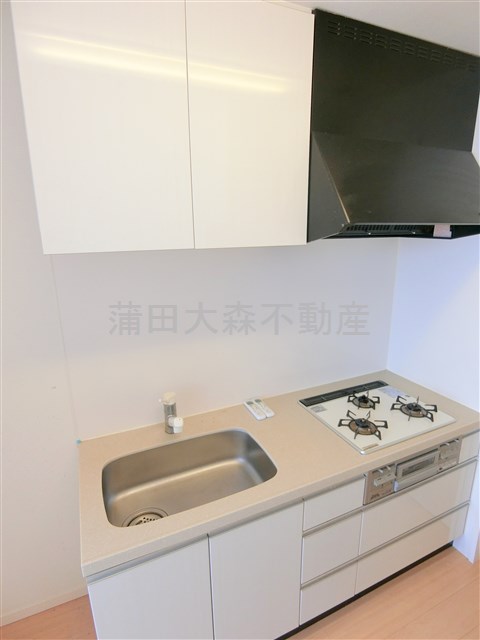 キッチン　3口ガスシステムキッチン