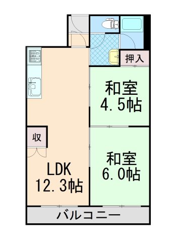 シャンボール豊中の間取り写真