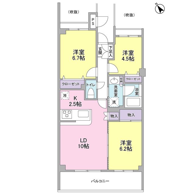 根岸旭台フーガの間取り写真