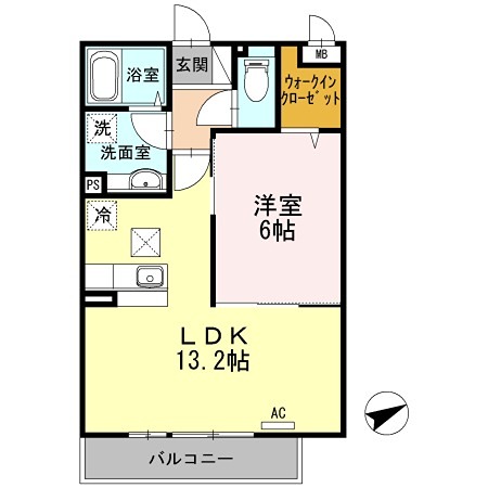 シャルムAの間取り写真