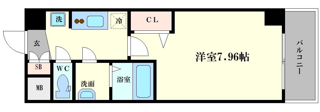 ラヴィータ難波元町(旧:TOYOTOMI STAY Premium 難の間取り写真