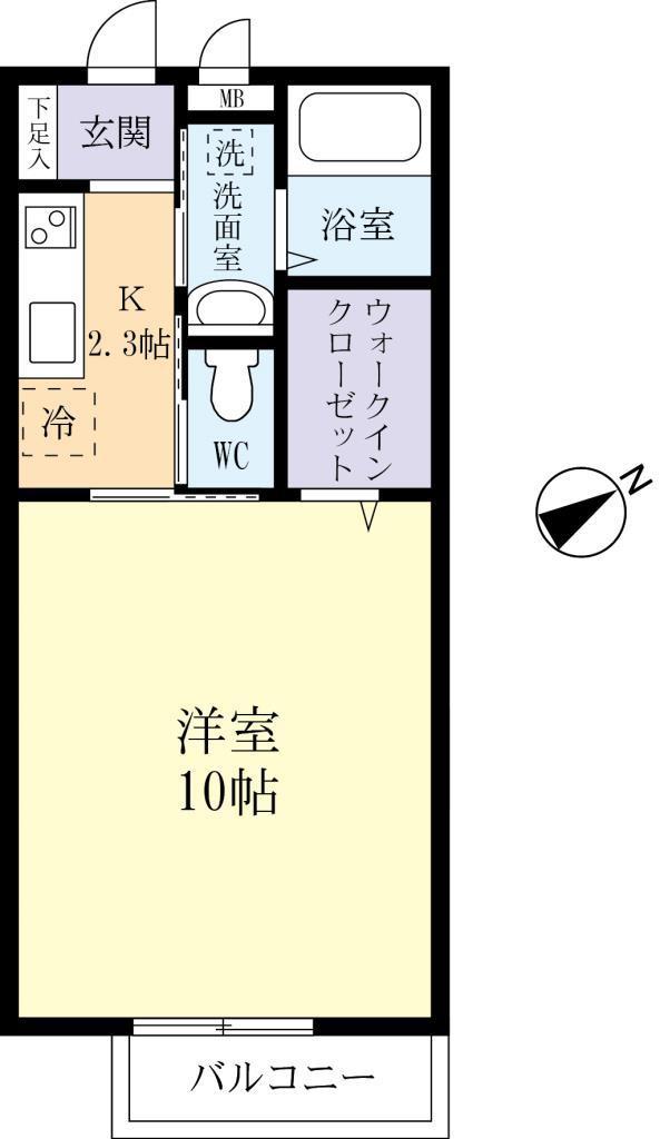 ＪＲ常磐線 神立駅 バス乗車時間：23分 最寄りバス停で下車 徒歩7分 2階建 築7年の間取り写真