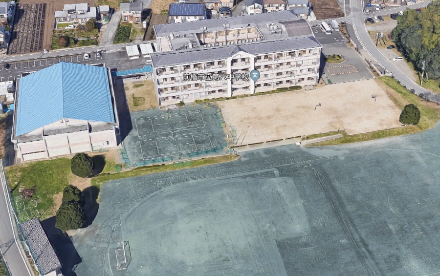 中学校　前橋市立第六中学校（中学校）まで1392m