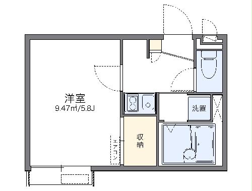 レオパレスカサブランカIIの間取り