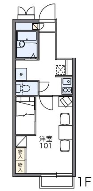 高松市川島東町のアパートの間取り