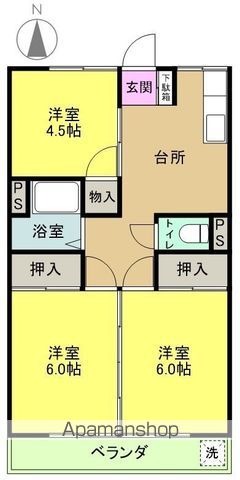 金賀マンションの間取り写真