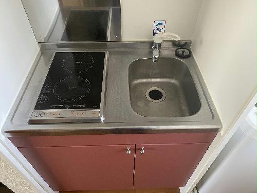 キッチン　電気コンロ　2口