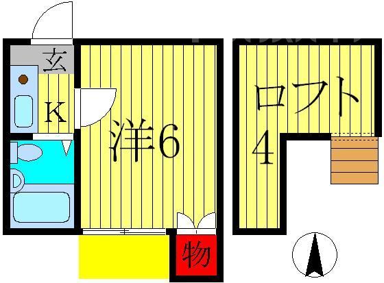 流山市美原のアパートの間取り