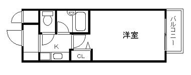 兵庫県神戸市中央区雲井通３（マンション）の賃貸物件の間取り