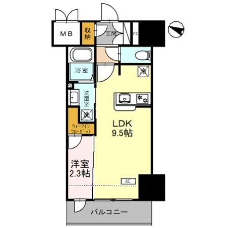 高崎市新田町のマンションの間取り