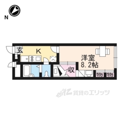 レオパレスクレール藤が尾２の間取り