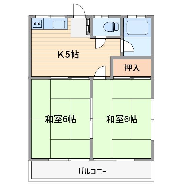 【コーポ田中の間取り】