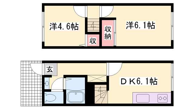 ハイツコスモスの間取り