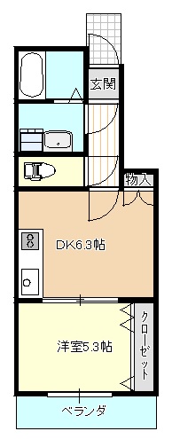 ロミーハウス　1Fの間取り