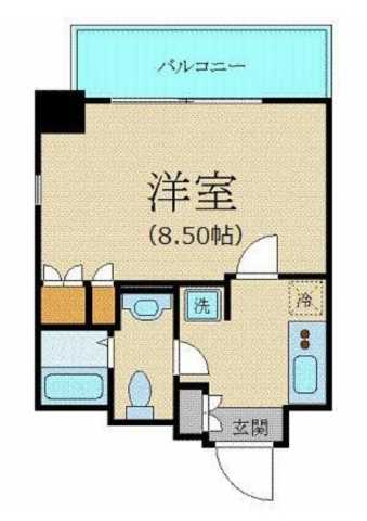 新宿区歌舞伎町のマンションの間取り