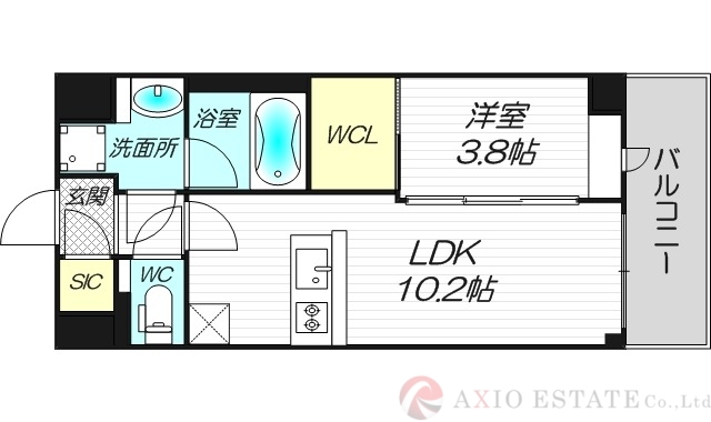 スプランディッド江坂IIIの間取り