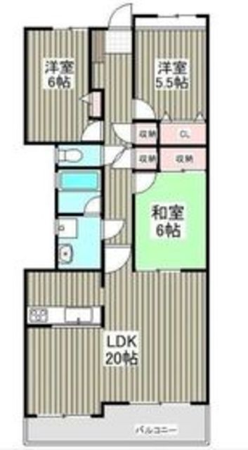 川崎市麻生区細山のマンションの間取り