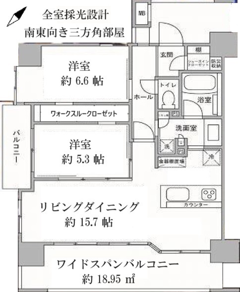 セルアージュ西横浜クリエールの間取り