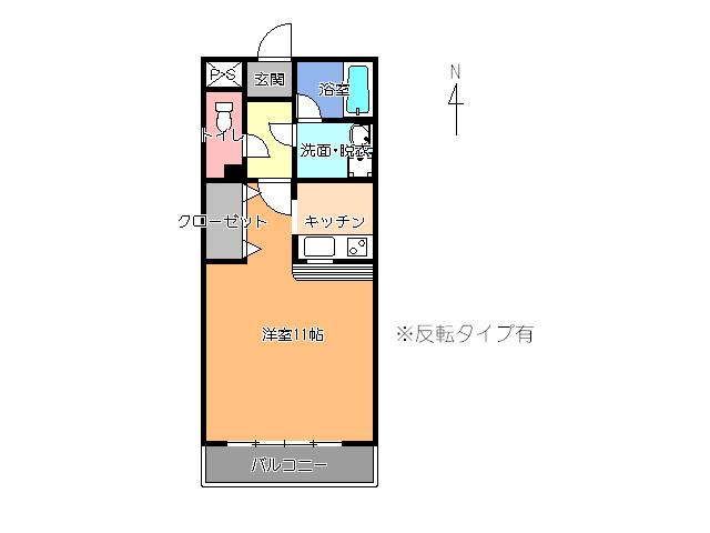 大野ハイツ２号館の間取り