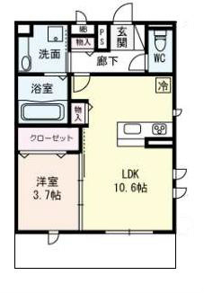 クレインズコートの間取り