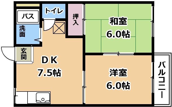 サンハイツの間取り