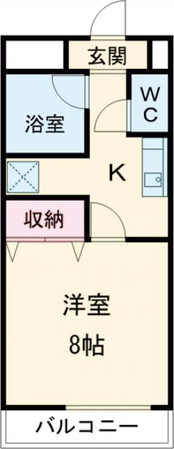 宇都宮市大寛のマンションの間取り